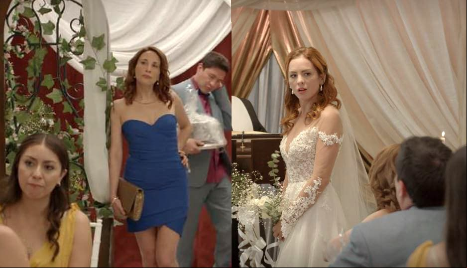 En el capítulo 5, llamado 'Hable ahora o calle para siempre', la Chío lució cuerpazo con un vestido corto strapless color azul, buscando opacar a la novia, mientras que vimos a Miranda por primera vez vestida de novia. 
<br>
<br>Ante el impacto de Rocío, Paco impidió la boda de Miranda y le declaró su amor.