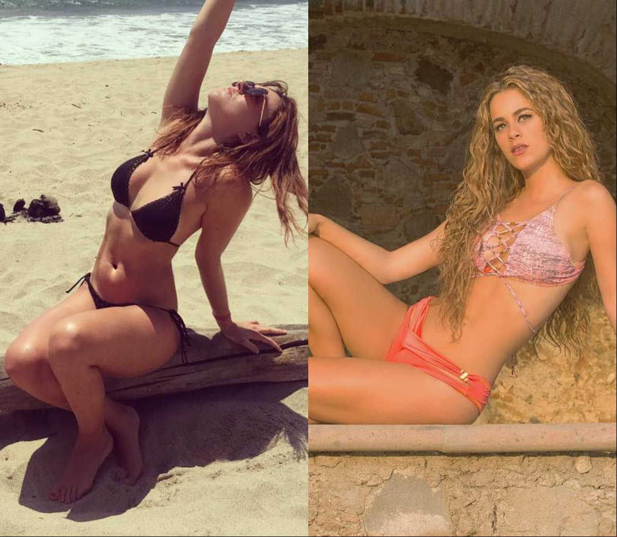 En redes sociales causan revuelo por lucir sus curvilíneas siluetas con poca ropa