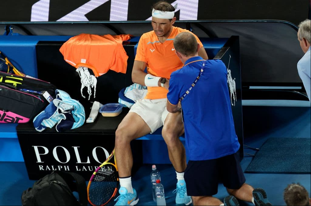 Rafa Nadal estará de baja entre 6 y 8 semanas tras lesión en Abierto de Australia