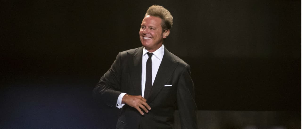 Luis Miguel durante un concierto en Nueva York