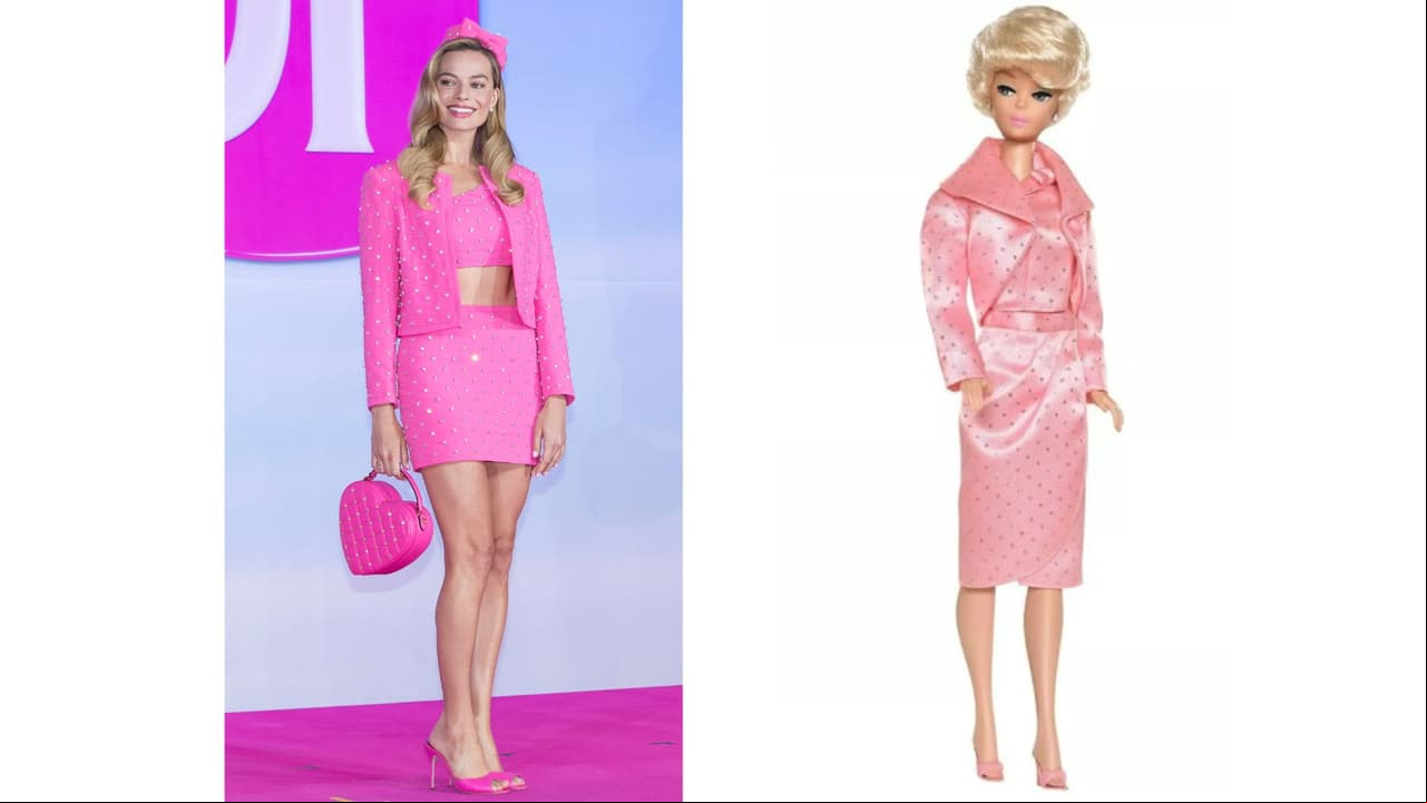 Margot Robbie se viste como la muñeca Barbie