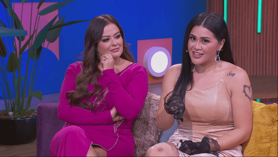 Gomita y Mariana Echeverría en la posgala ViX