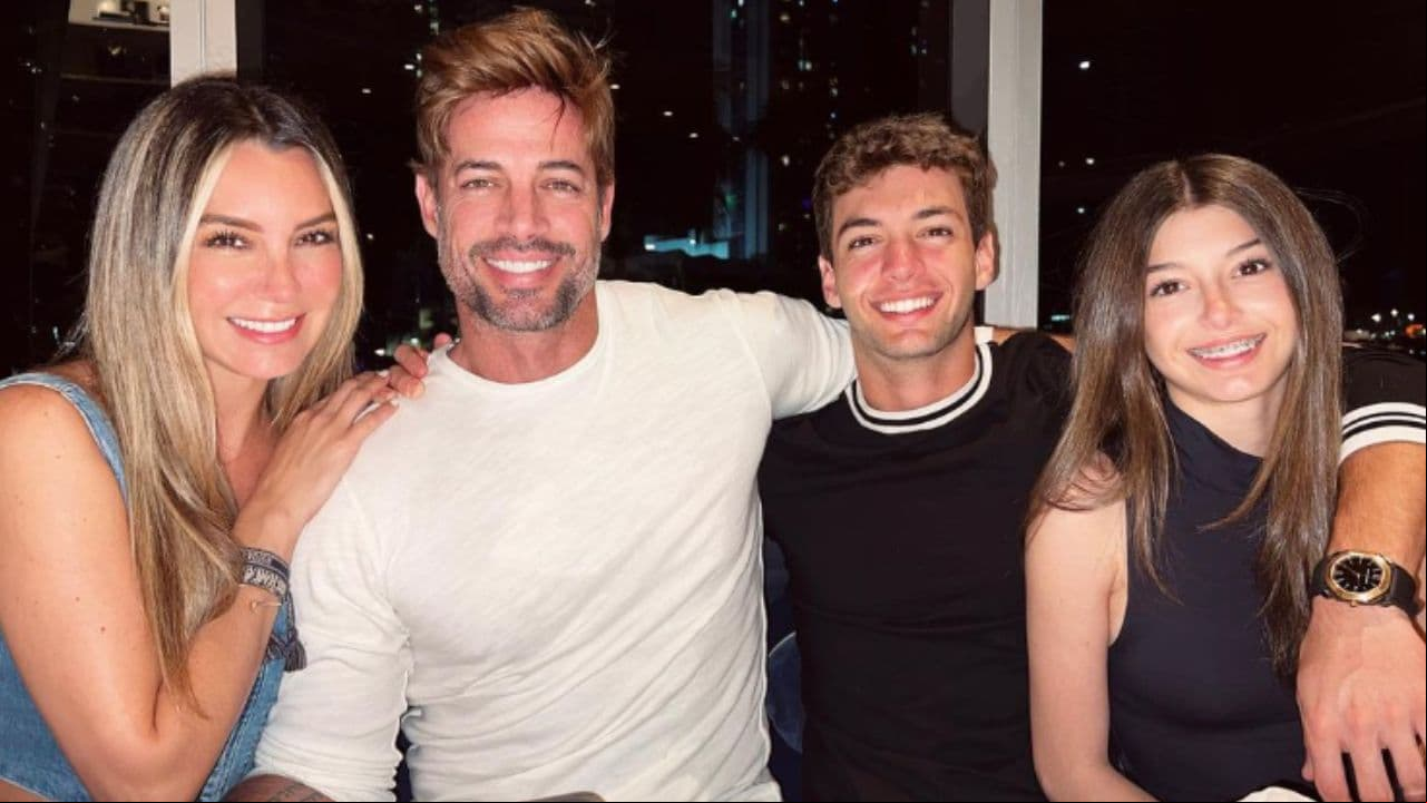 William Levy y Elizabeth Gutiérrez junto a sus hijos Christopher y Kailey