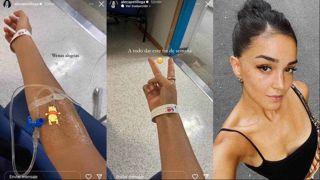 Alejandra Capetillo compartió estas imágenes recibiendo atención médica en un hospital.