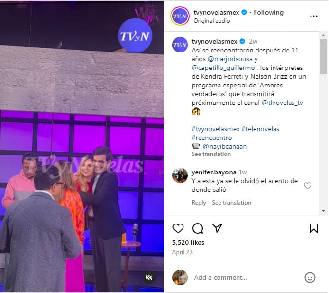 Marjorie de Sousa y Guillermo Capetillo se reencontraron.