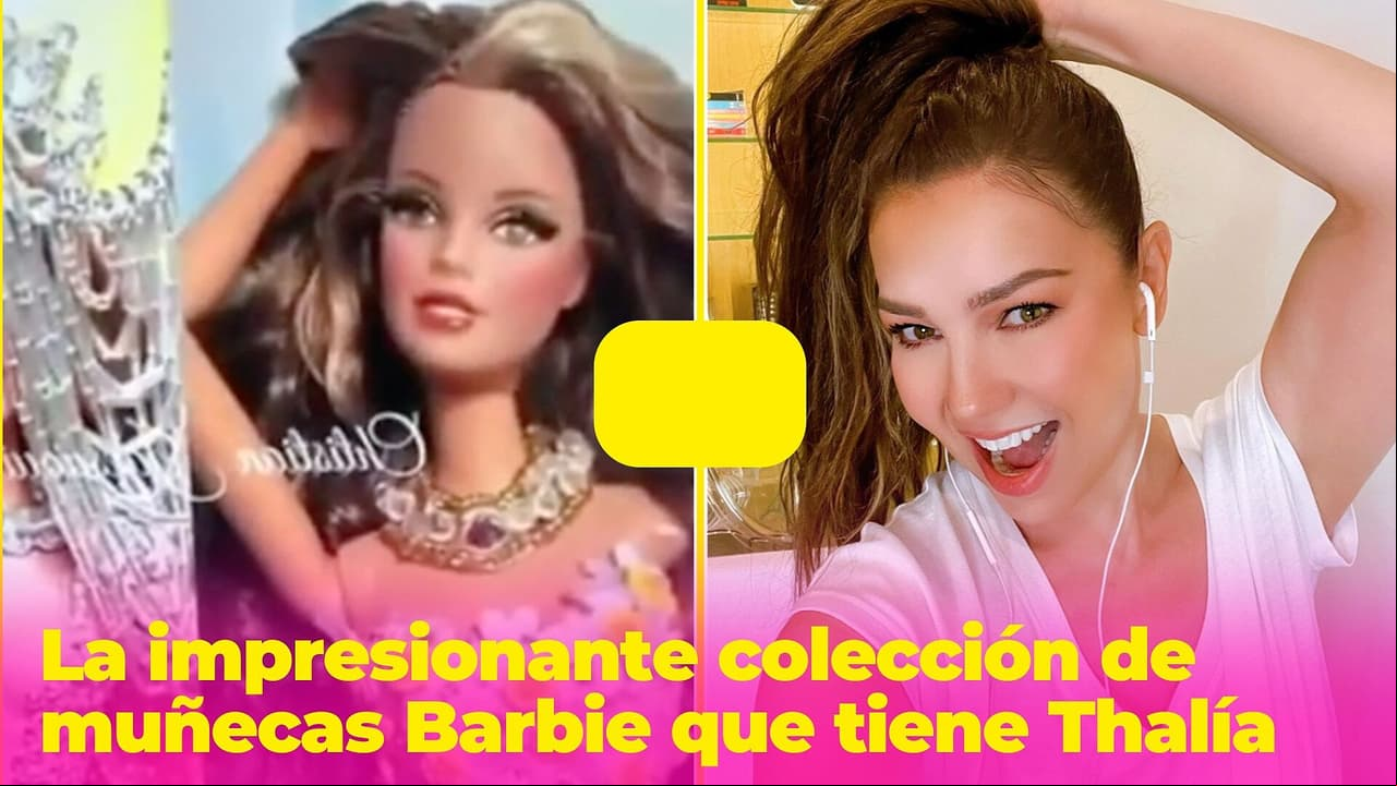 No vas a creer cuántas muñecas Barbie tiene Thalía en su colección