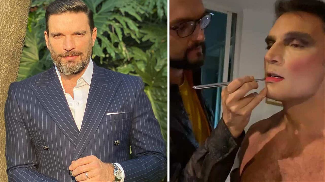 Julián Gil desata locura al exhibir cómo se convierte en mujer