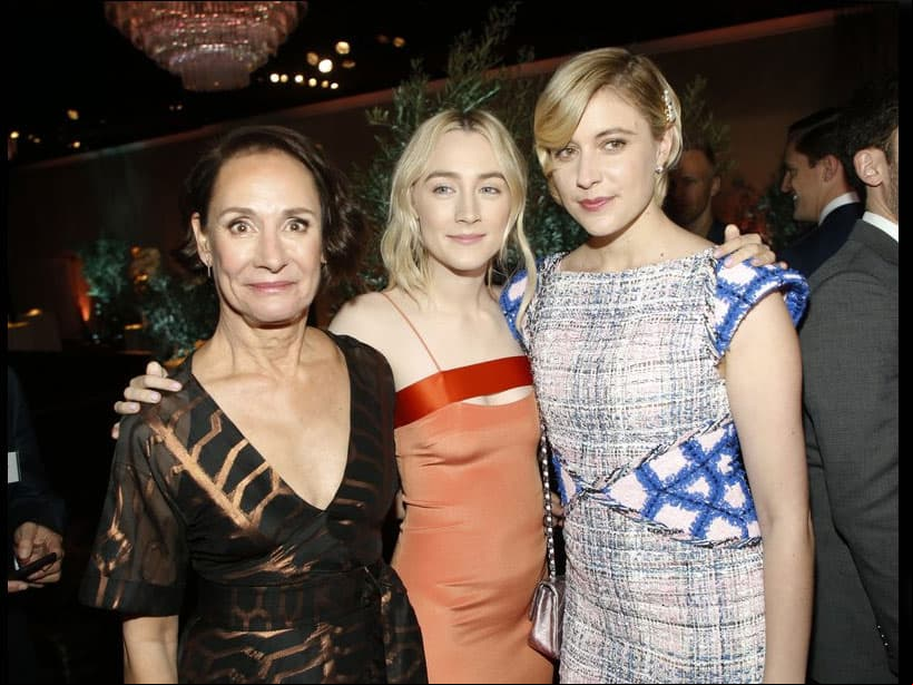 Laurie Metcalf, Saoirse Ronan y Greta Gerwig asistieron al almuerzo en el hotel Beverly Hilton.