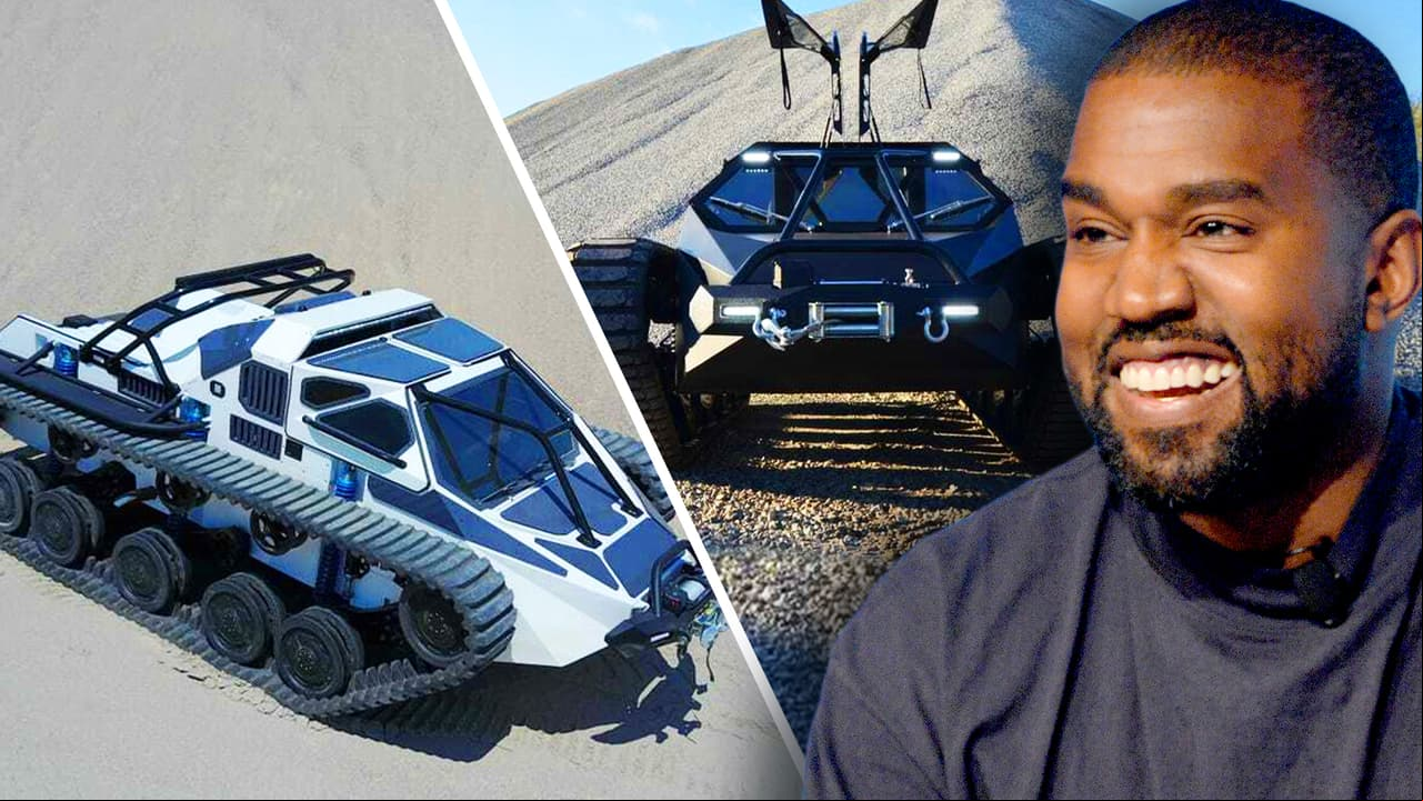 Kanye West: un vistazo al tanque militar de medio millón de dólares que puso a la venta
