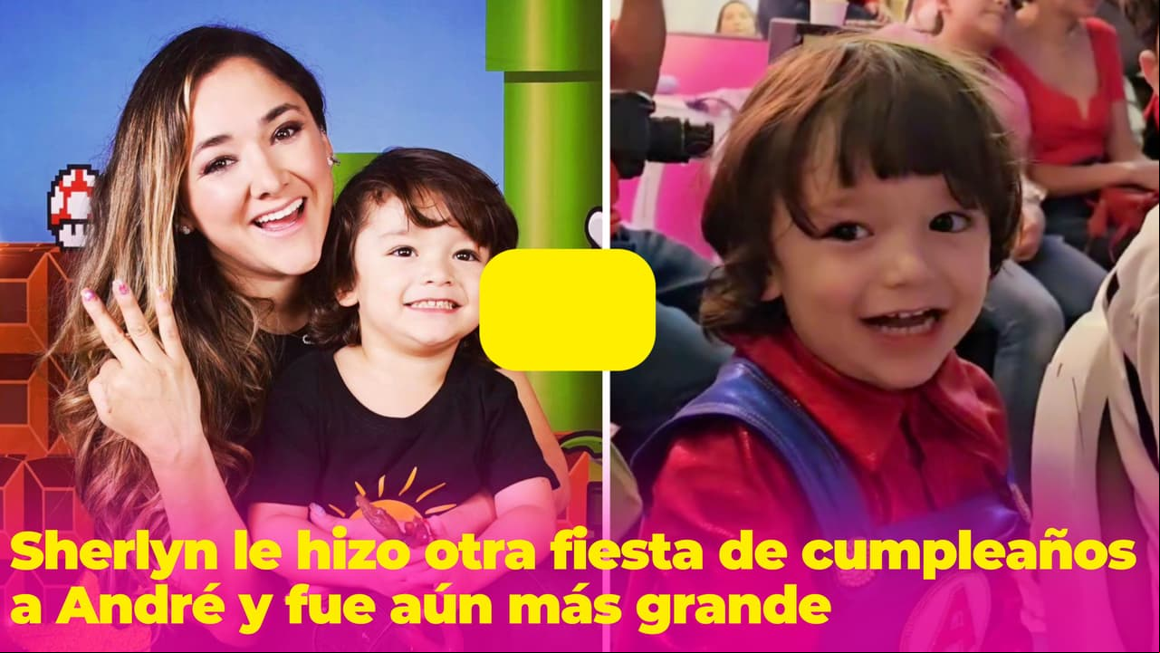 Sherlyn le hizo otra fiesta de cumpleaños a André y fue más grande: el pastel acaparó las miradas