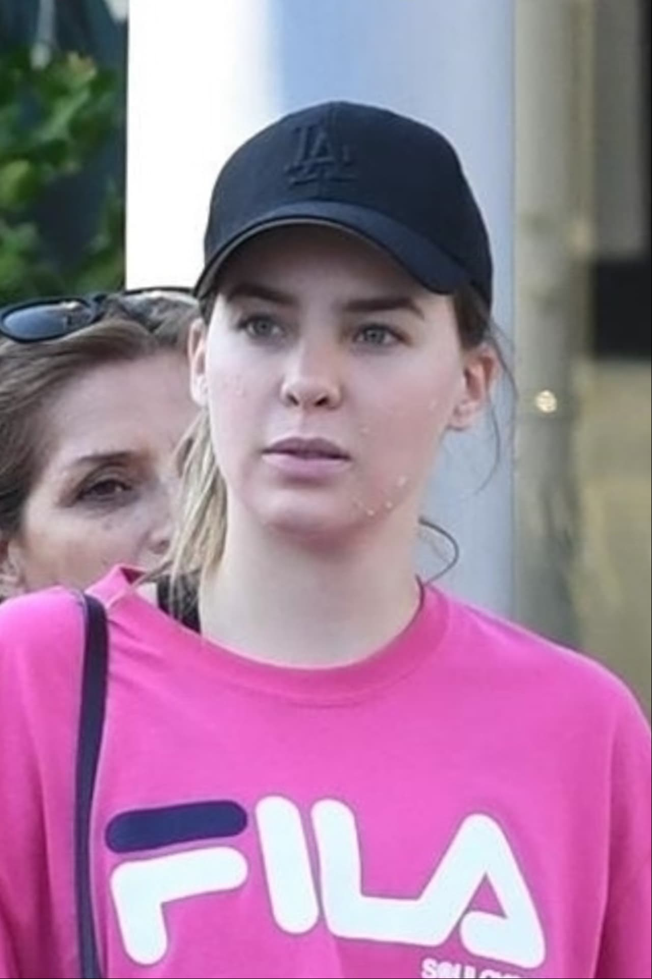 Belinda mostraba un look casual y relajado.