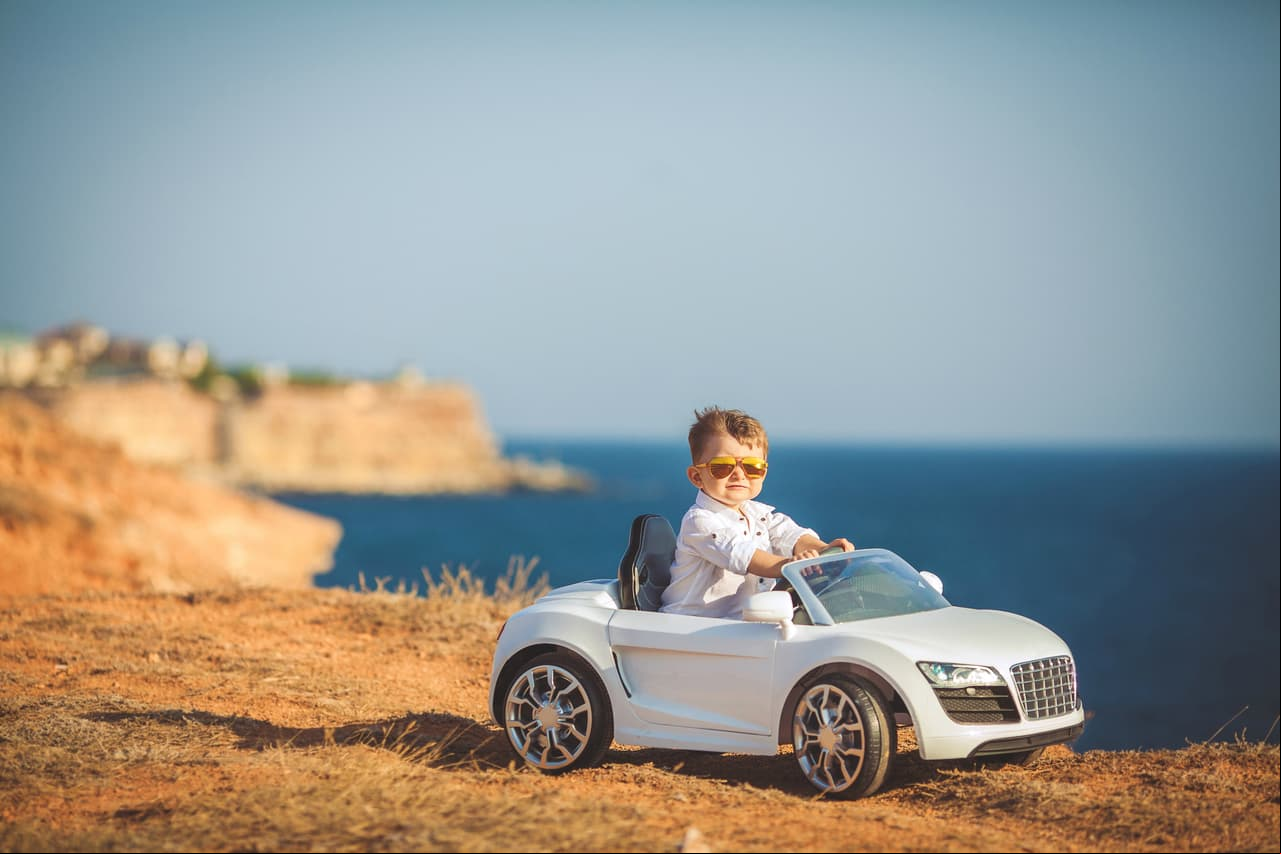 Power Wheels. Estos carros de batería te permitían sentirte grande.